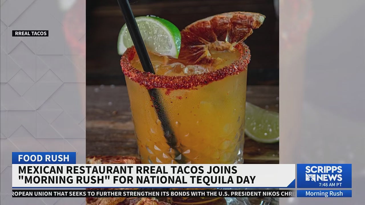 Load video: National Tequila Day with @RrealTacos on Morning Rush &quot;Anejo Review&quot;